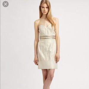 Like New Laundry by Shelli Segal gold dress size 2